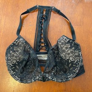 Victoria secret racer back bra with leather detail size 34DDD